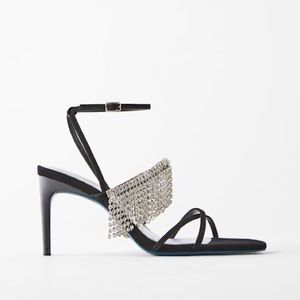 New Zara crystal sandals